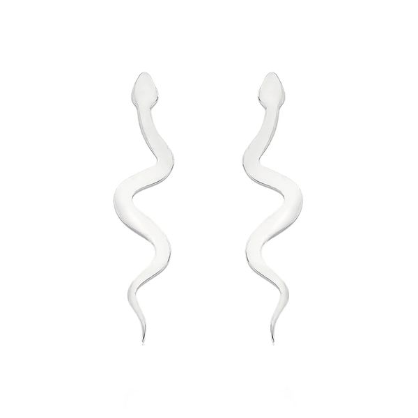 BRINCO COBRA LISO PRATA 925 - My Prata Joias