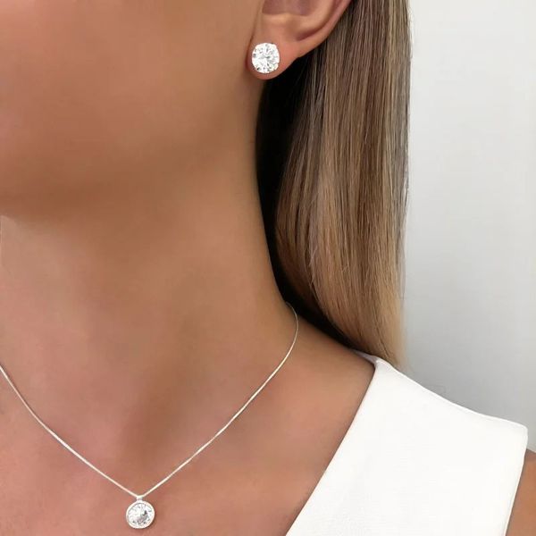 CONJUNTO BRINCO E GARGANTILHA VENEZIANA PONTO DE L... - My Prata Joias