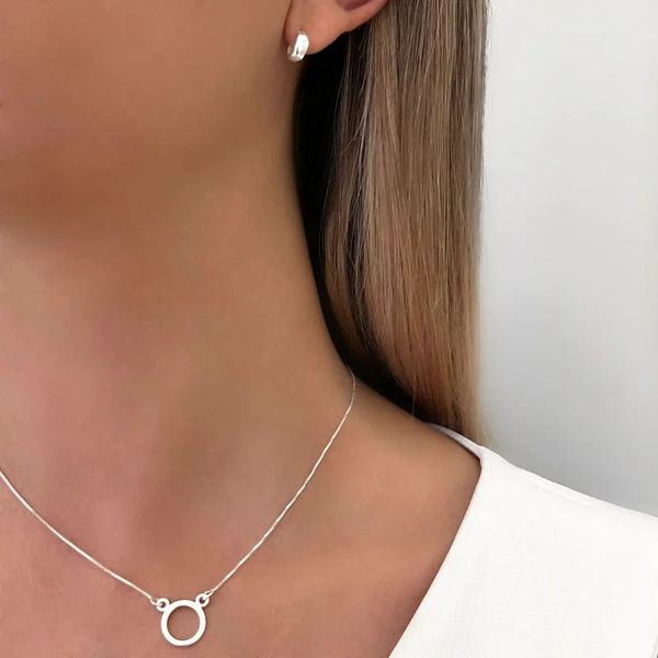 CONJUNTO BRINCO E GARGANTILHA VENEZIANA PRATA 925 - My Prata Joias