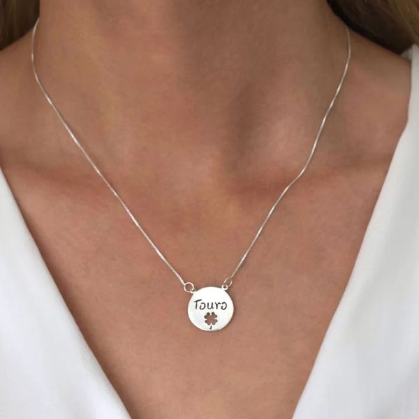 GARGANTILHA SIGNO TOURO PRATA 925 - My Prata Joias