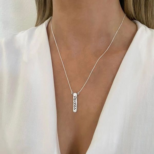 GARGANTILHA INDIANO SIGNO PEIXES PRATA 925 - My Prata Joias