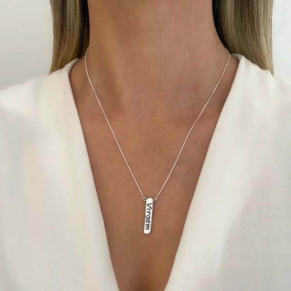 GARGANTILHA INDIANO SIGNO VIRGEM PRATA 925 - My Prata Joias