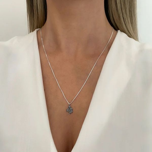 GARGANTILHA VENEZIANA GROSSA COBRA INDIANO PEDRA M... - My Prata Joias