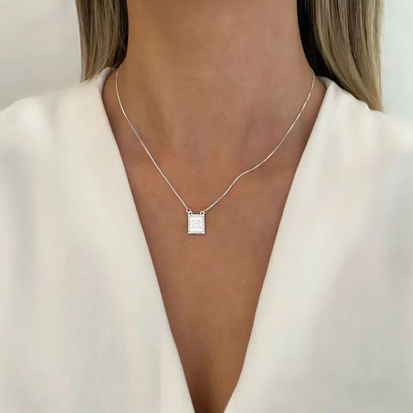 GARGANTILHA DUAS MENINAS ZIRCÔNIA CRISTAL PRATA 92... - My Prata Joias