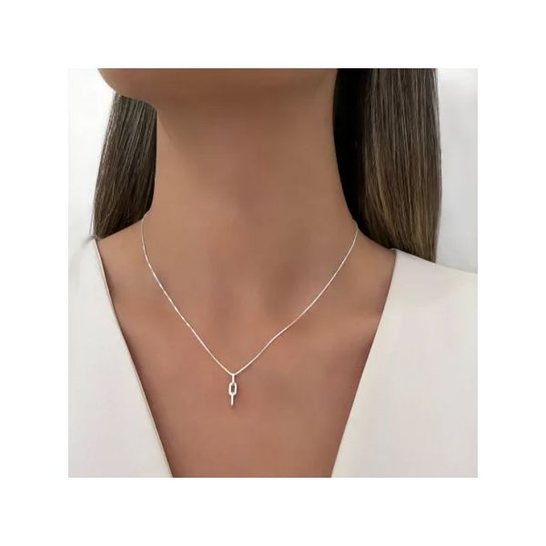 GARGANTILHA PINGENTE DE ELO PRATA 925 - My Prata Joias