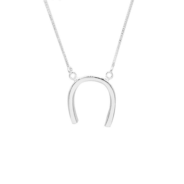 GARGANTILHA FERRADURA LISO PRATA 925 - My Prata Joias