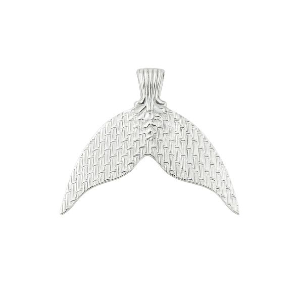 PINGENTE RABO DE BALEIA PRATA CLARA PRATA 925 - My Prata Joias