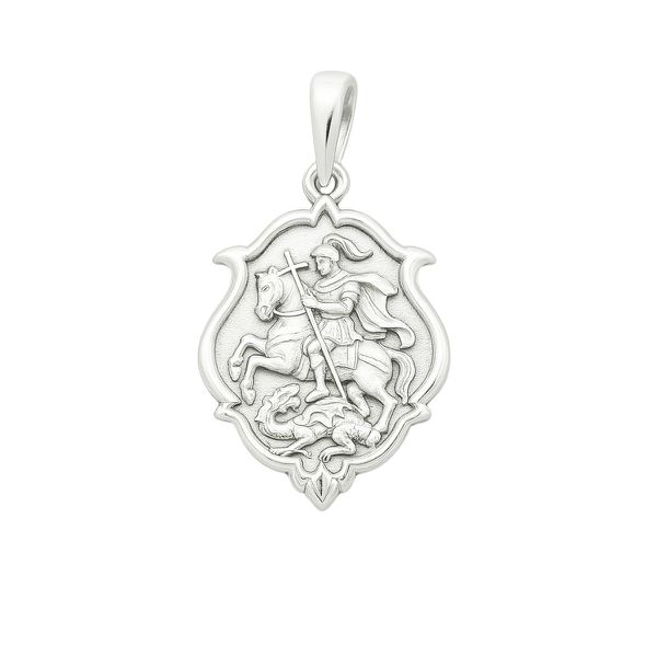 PINGENTE SÃO JORGE CAMAFEU PRATA 925 - My Prata Joias