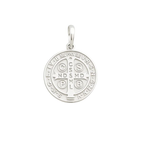 PINGENTE MEDALHA SÃO BENTO PRATA 925 - My Prata Joias