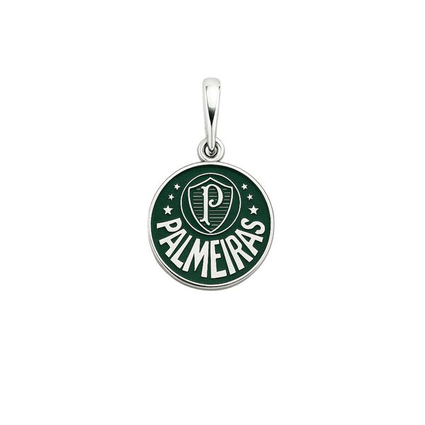 PINGENTE TIME PALMEIRAS PRATA 925 - My Prata Joias