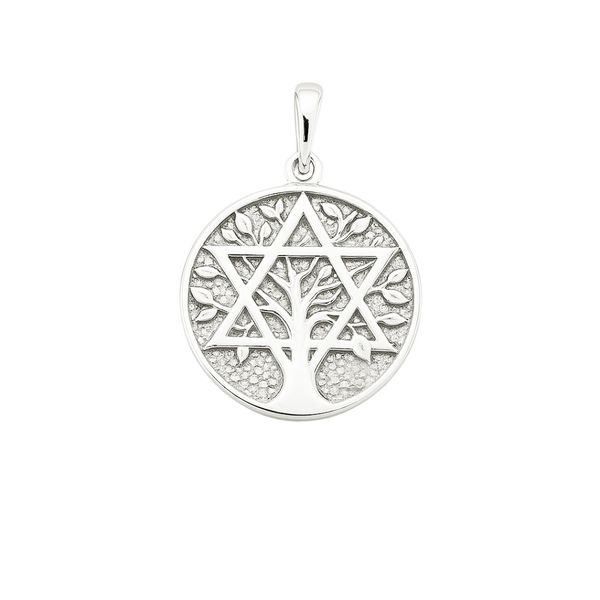 PINGENTE MEDALHA ÁRVORE DA VIDA PRATA 925 - My Prata Joias