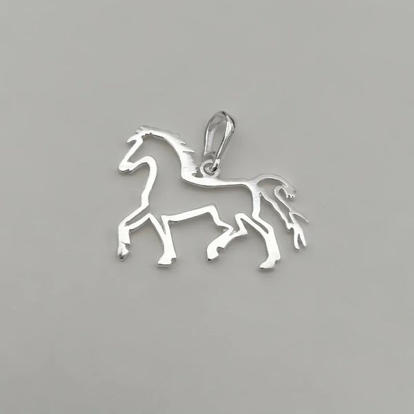 PINGENTE CAVALO VAZADO PRATA 925 - My Prata Joias