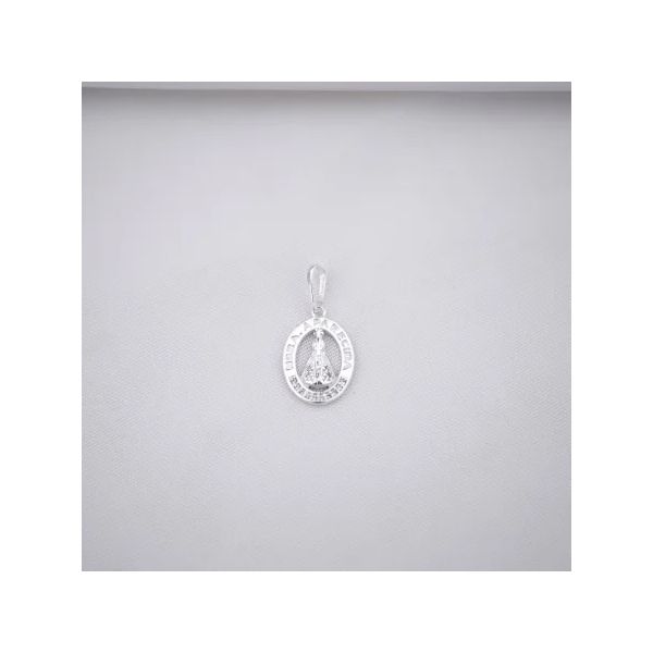 PINGENTE NOSSA SENHORA APARECIDA ZIRCÔNIA CRISTAL ... - My Prata Joias