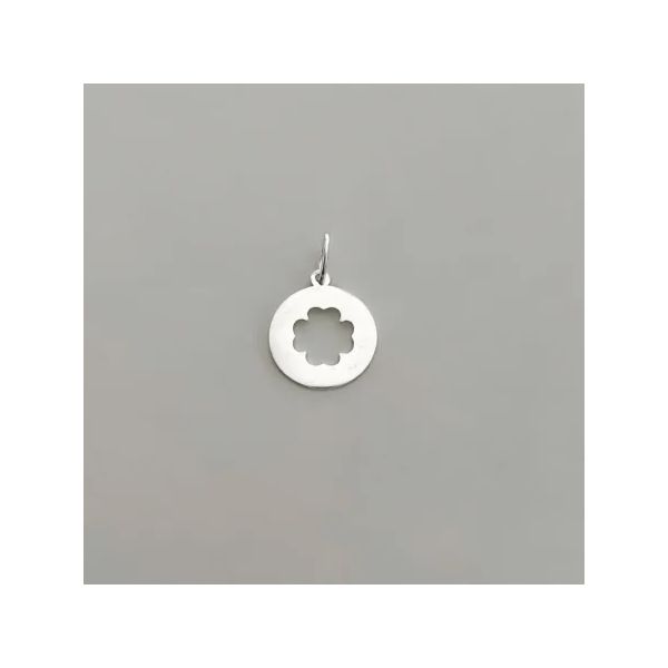 PINGENTE MEDALHA TREVO VAZADO PRATA 925 - My Prata Joias