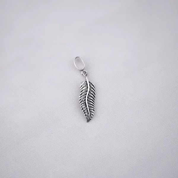 PINGENTE FOLHA INDIANO PRATA 925 - My Prata Joias