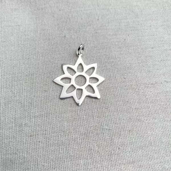 PINGENTE MANDALA PRATA 925 - My Prata Joias