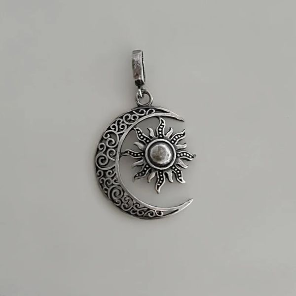 PINGENTE INDIANO LUA E SOL PRATA 925 - My Prata Joias