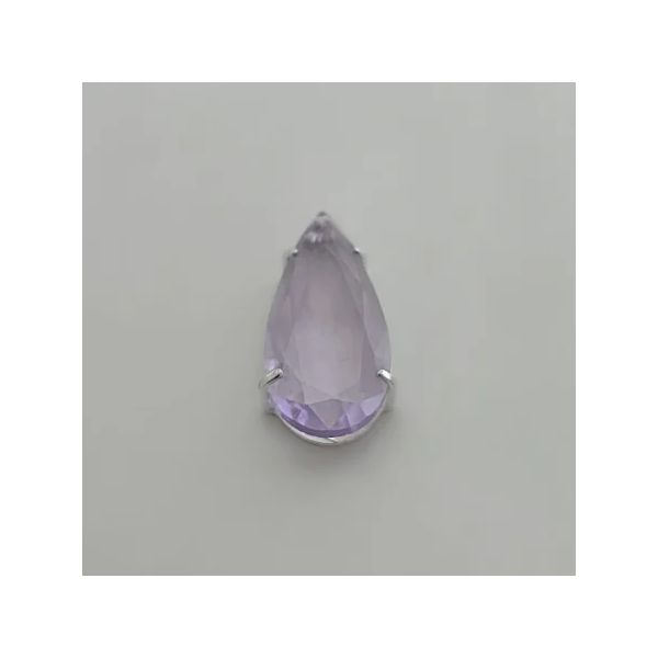 PINGENTE GOTA ZIRCÔNIA LILÁS PRATA 925 - My Prata Joias