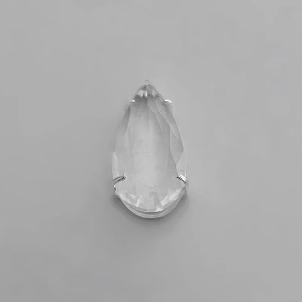 PINGENTE GOTA ZIRCÔNIA CRISTAL PRATA 925 - My Prata Joias