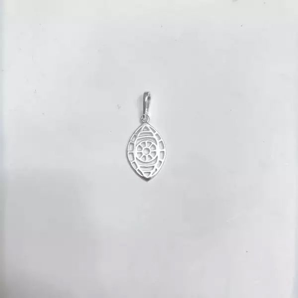 PINGENTE OLHO LISO VAZADO PRATA 925 - My Prata Joias
