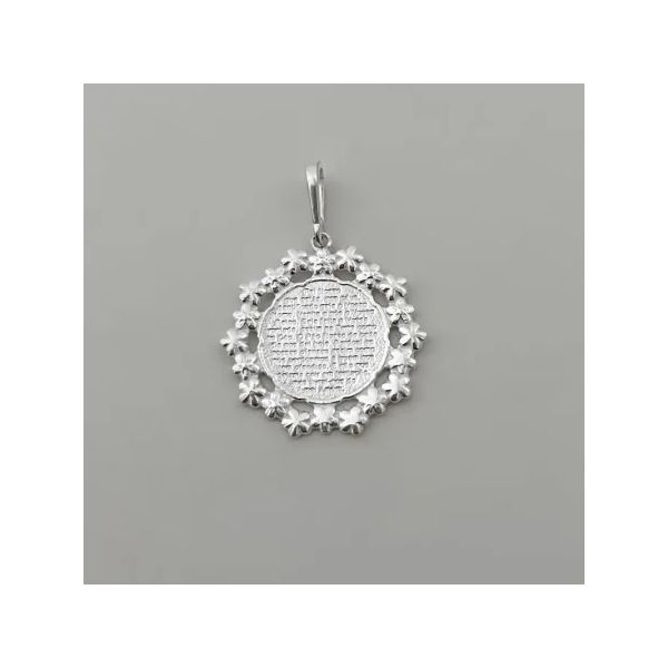 PINGENTE ORAÇÃO PAI NOSSO PRATA 925 - My Prata Joias