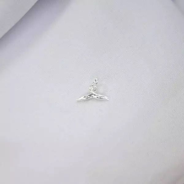 PINGENTE RABO DE BALEIA PEQUENO PRATA 925 - My Prata Joias