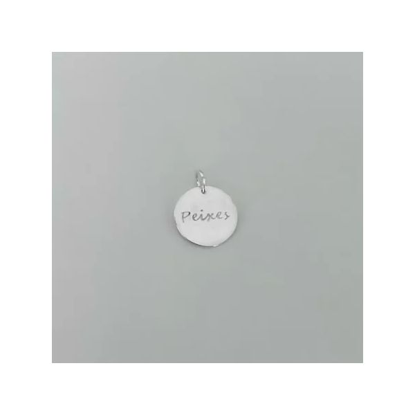 PINGENTE SIGNO PEIXES CONSTELAÇÃO NO VERSO PRATA 9... - My Prata Joias