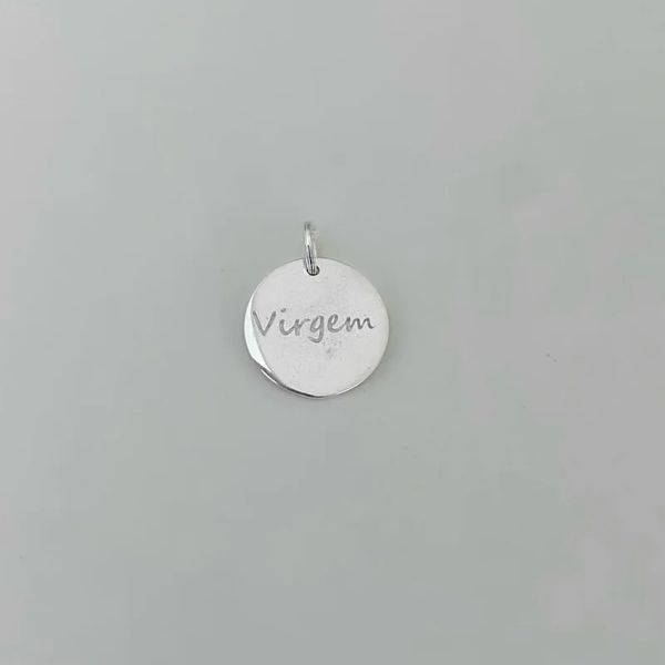 PINGENTE SIGNO VIRGEM CONSTELAÇÃO NO VERSO PRATA 9... - My Prata Joias