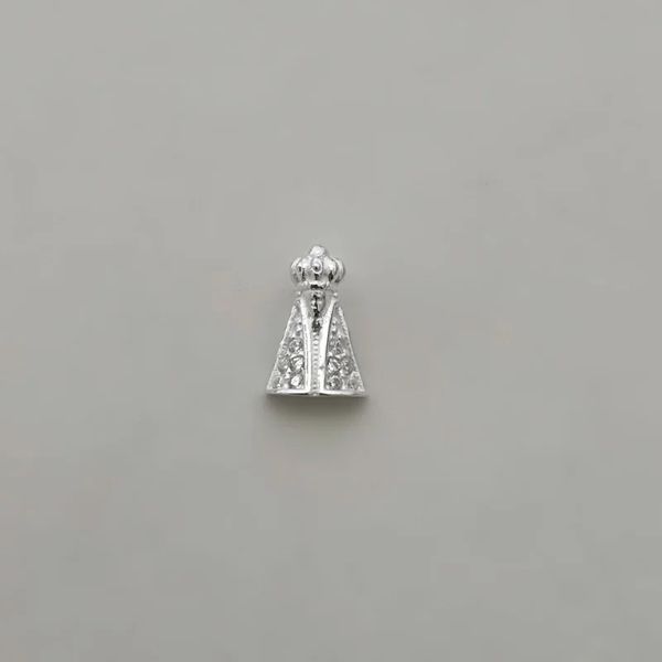 PINGENTE NOSSA SENHORA APARECIDA ZIRCÔNIA CRISTAL ... - My Prata Joias