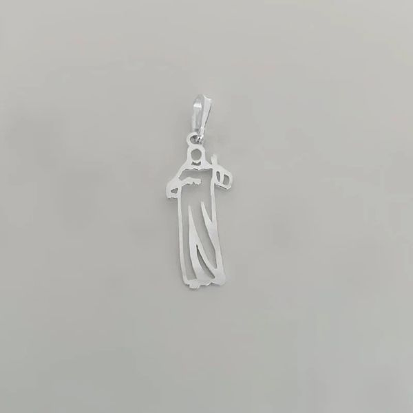 PINGENTE SAGRADO CORAÇÃO DE JESUS PRATA 925 - My Prata Joias