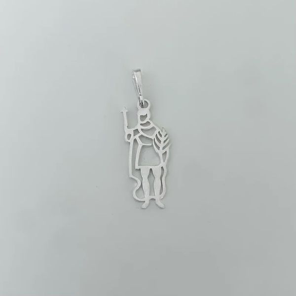 PINGENTE SANTO EXPEDITO PRATA 925 - My Prata Joias