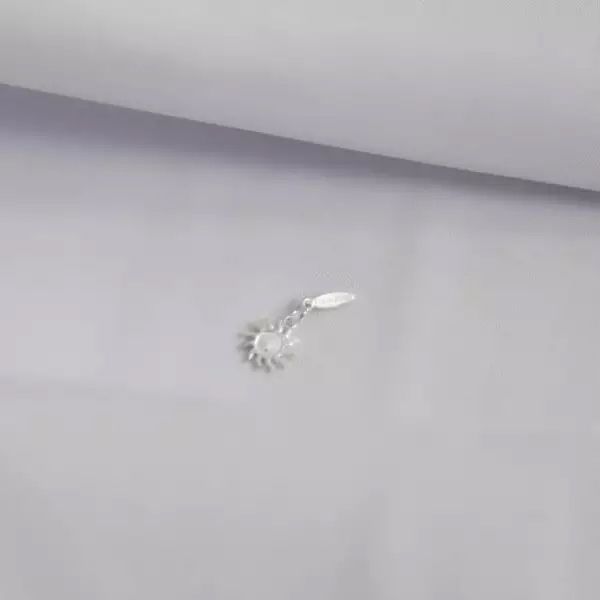 PINGENTE SOL PLACA FELICIDADE PRATA 925 - My Prata Joias