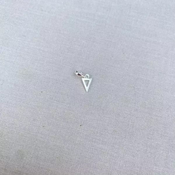 PINGENTE TRIÂNGULO PRATA 925 - My Prata Joias