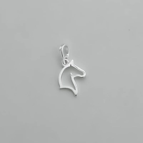 PIINGENTE CARA CAVALO PRATA 925 - My Prata Joias