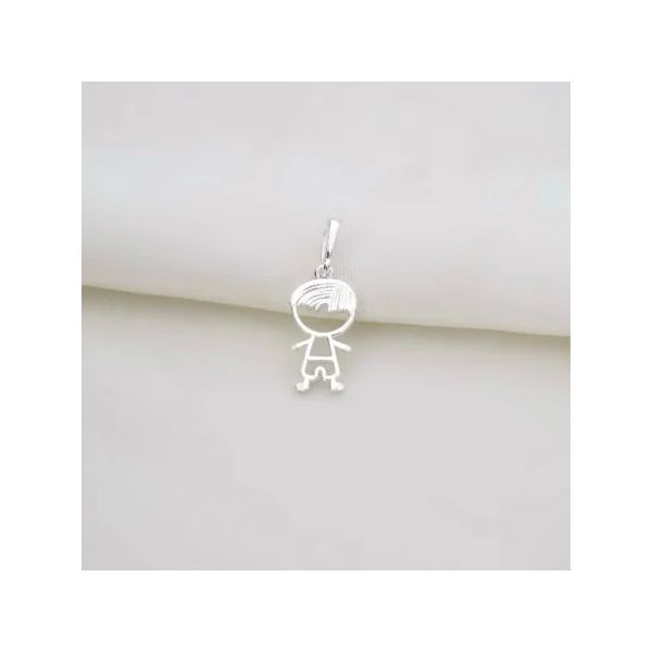 PINGENTE MENINO VAZADO PRATA 925 - My Prata Joias