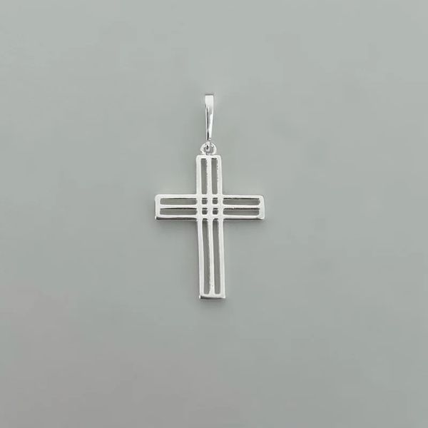 PINGENTE CRUZ PRATA 925 - My Prata Joias
