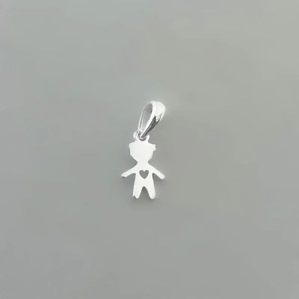 PINGENTE MENINO PRATA 925 - My Prata Joias