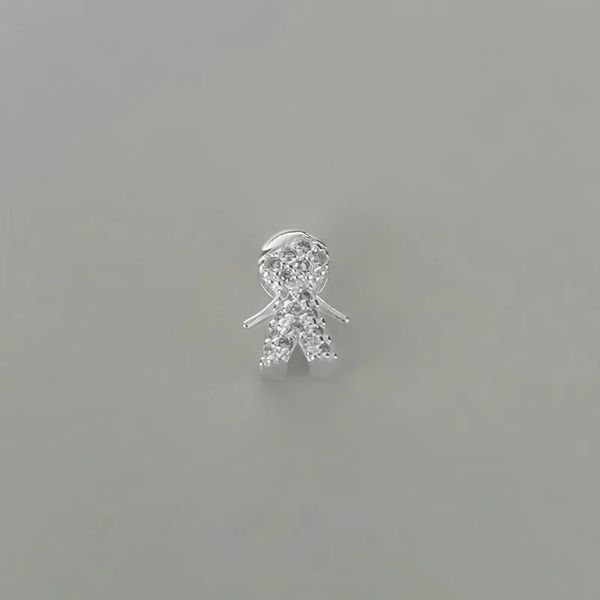 PINGENTE MENINO ZIRCÔNIA CRISTAL PRATA 925 - My Prata Joias