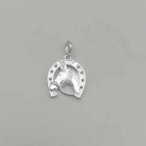 PINGENTE FERRADURA CAVALO PRATA 925 - My Prata Joias