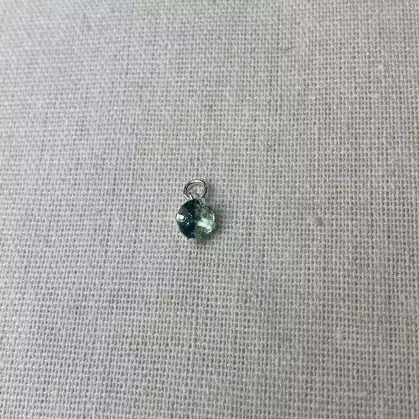 PINGENTE ZIRCÔNIA VERDE CLARO PRATA 925 - My Prata Joias