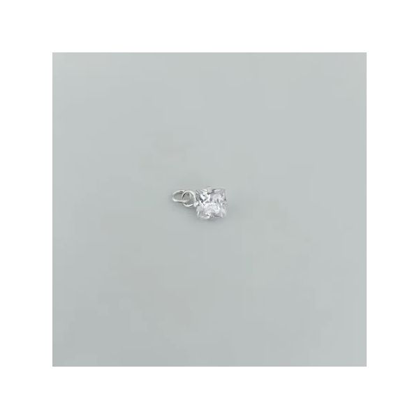 PINGENTE QUADRADO ZIRCÔNIA CRISTAL PRATA 925 - My Prata Joias