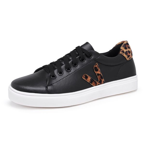 Tenis preto cheap com oncinha
