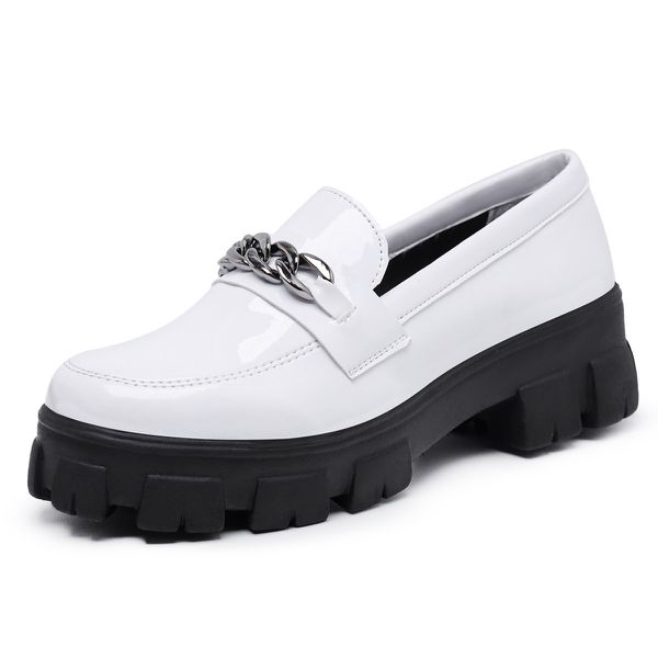Mocassim Oxford Sola Tratorada Mocassim Feminino Sapato Oxford