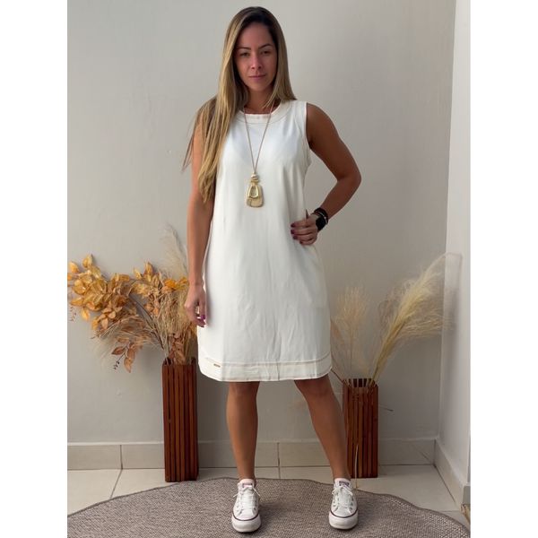 Vestido Malta C Branco - VESTMALB - NAKAH STORE