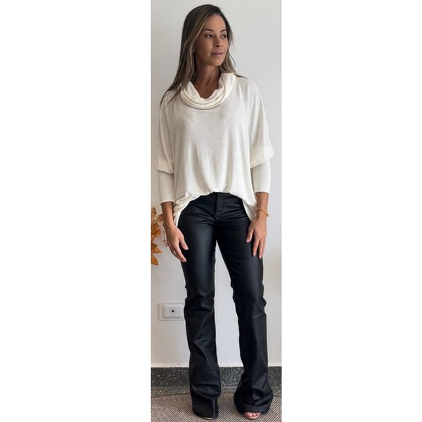 Calça flare resinada sales