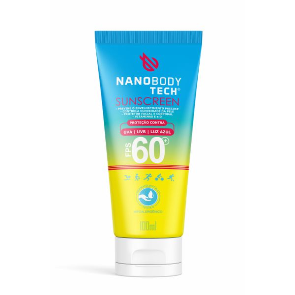 Creme Sunscreen 60 FPS 100ml - NanoBodyTech