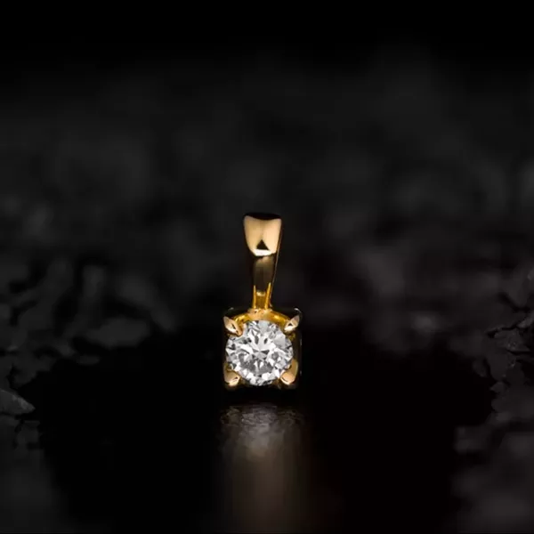 Pingente de diamante de 20 pontos. 