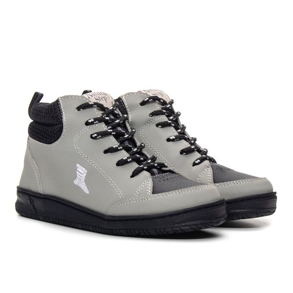 Bota Infantil - StepKids | Cinza/Preto