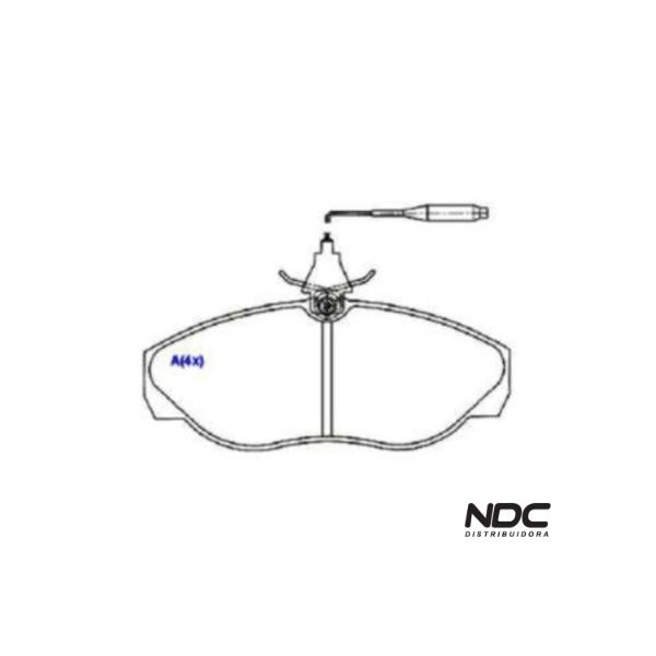 Pastilha Freio Citroen Jumper-Ducato 2.5-97/99 Boxer