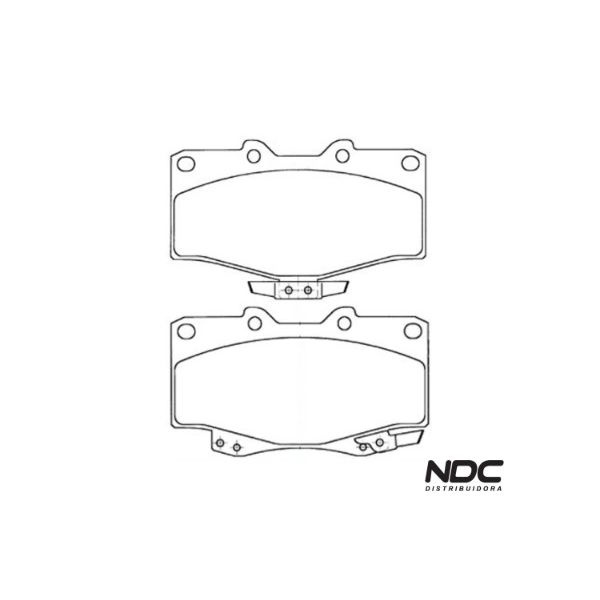 Pastilha Freio Toyota Hilux 4X4 89/03 - 4 Runner 3.0 89/96
